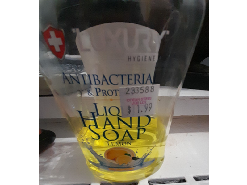 Luxury Hygiene Liquid Hand Soap, Lemon, 16.9 fl oz