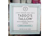 Taddos Tallow Moisturizing Whipped Lotion, Simply Unscented, 2 fl oz/59 mL - thumbnail 2