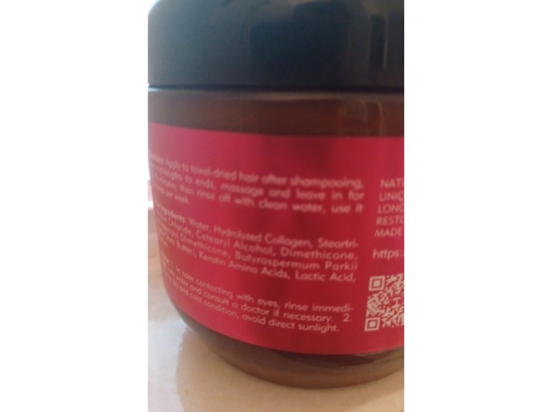 Ecolchi Collagen Hair Mask, Shea Butter, 18.6 fl oz/550 mL