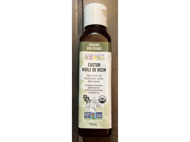Aura Cacia Skin Care Oil, Castor, 4 fl oz/118 mL