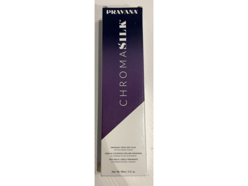 Pravana Chromasilk Permanent Creme Hair Color, 6.45 Dark Copper Mahogany Blonde, 3 fl oz/90 mL
