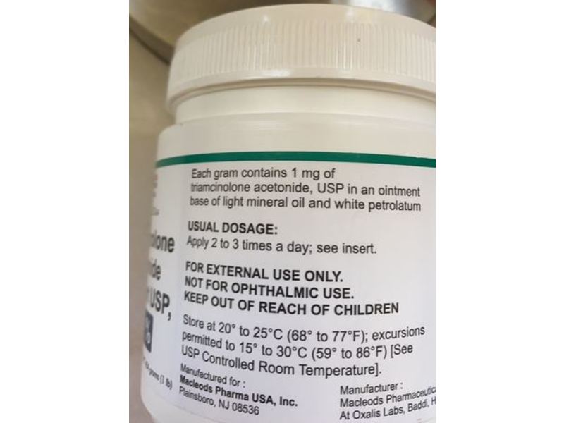 Triamcinolone Acetonide Ointment Usp, 0.1%, 454 g (RX)