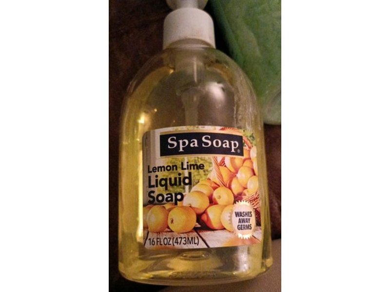 Spa Soap Liquid Soap, Lemon Lime, 16 fl oz/473 mL