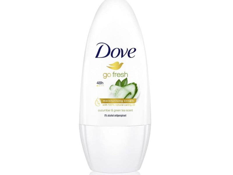 Dove Go Fresh Moisturizing Cream Antiperspirant, Cucumber & Green Tea Scent, 50 mL.