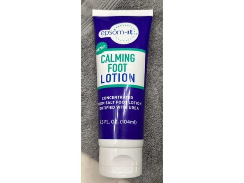 Epsom It Calming Foot Lotion, Urea, 3.5 fl oz/104 mL