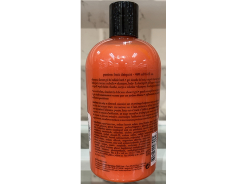 Philosophy Shampoo, Shower Gel & Bubble Bath, Passion Fruit Daiquiri, 16 fl oz/480 mL