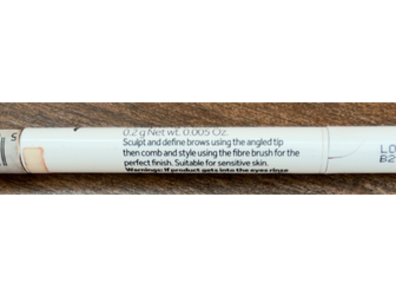 No7 Beautiful Eyebrow Sculpting Pencil, Brown, 0.2 g