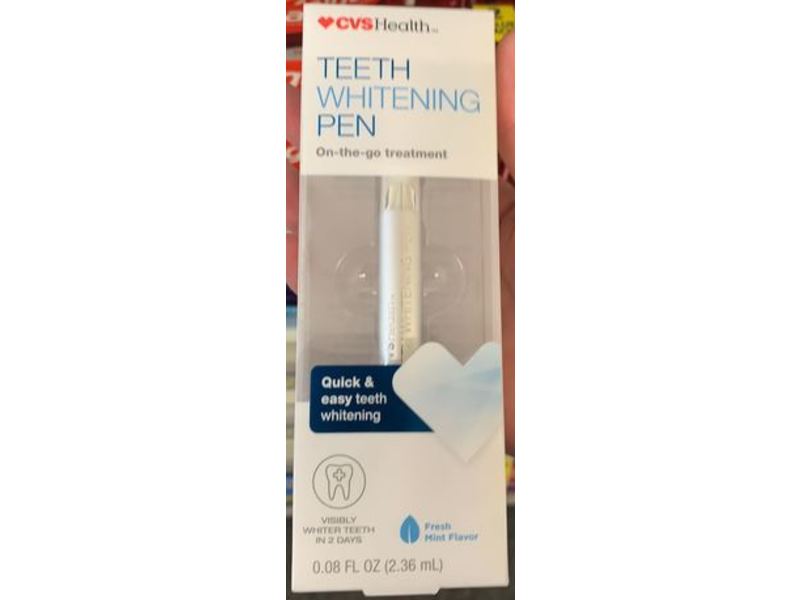 Cvs Health Teeth Whitening Pen, Fresh Mint, 0.08 fl oz/2.36 mL