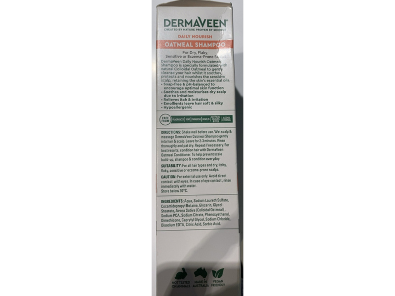 Dermaveen Daily Nourish Shampoo, Oatmeal, 500 mL