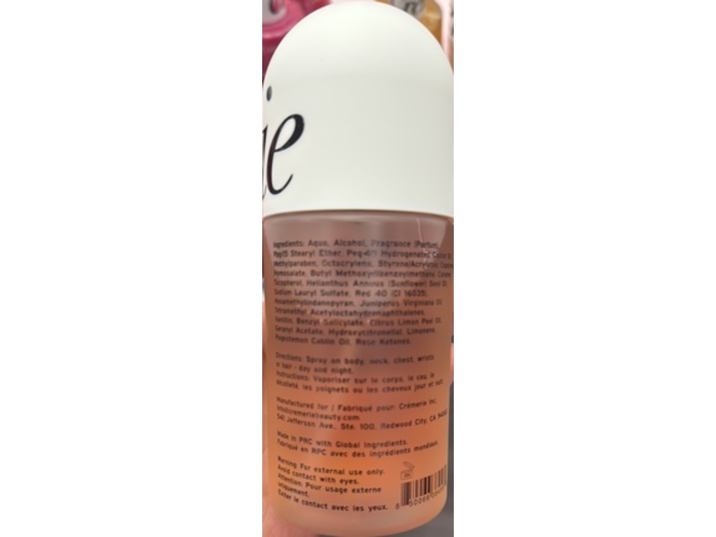 Cremerie Perfume Mist, Fleur De Vanille, 6.76 fl oz/200 mL