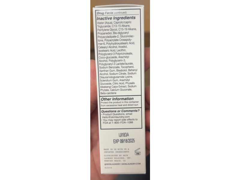 Skin Laundry Sun Defense Mineral Sunscreen, SPF 30, 1.0 fl oz/30 mL