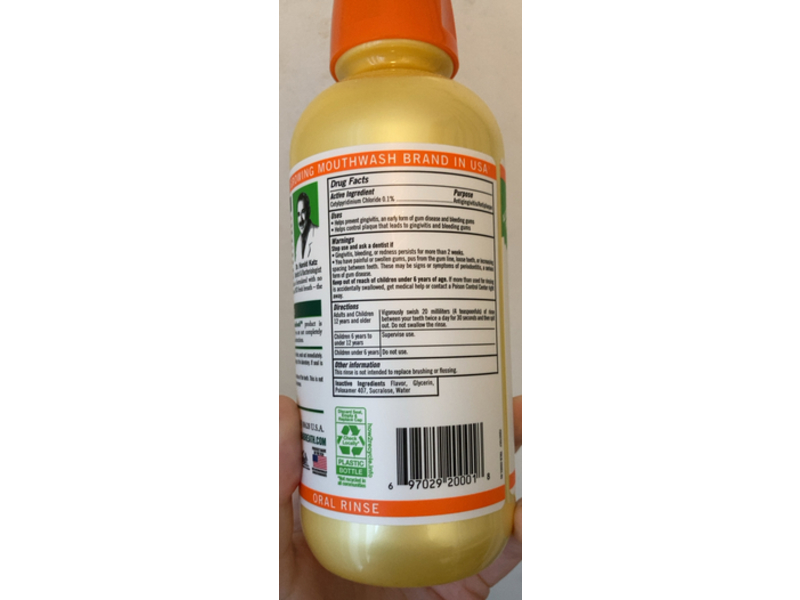 TheraBreath Deep Clean Oral Rinse Antiseptic Antigingivitis / Antiplaque Mouthrinse, Fresh Mint, 16 fl oz/473 mL, Pack Of 2