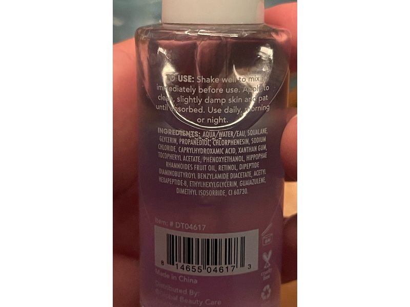 Global Beauty Care Retinol Renewing Double Serum, 1.7 fl oz/50 mL