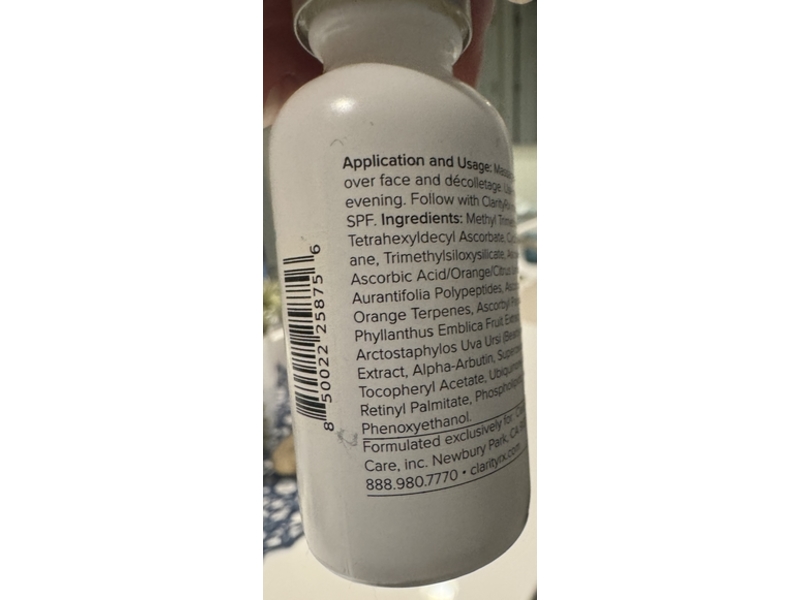 Clarity Rx C-Results Brightening Face Serum, Vitamin C, 1 fl oz/30 mL