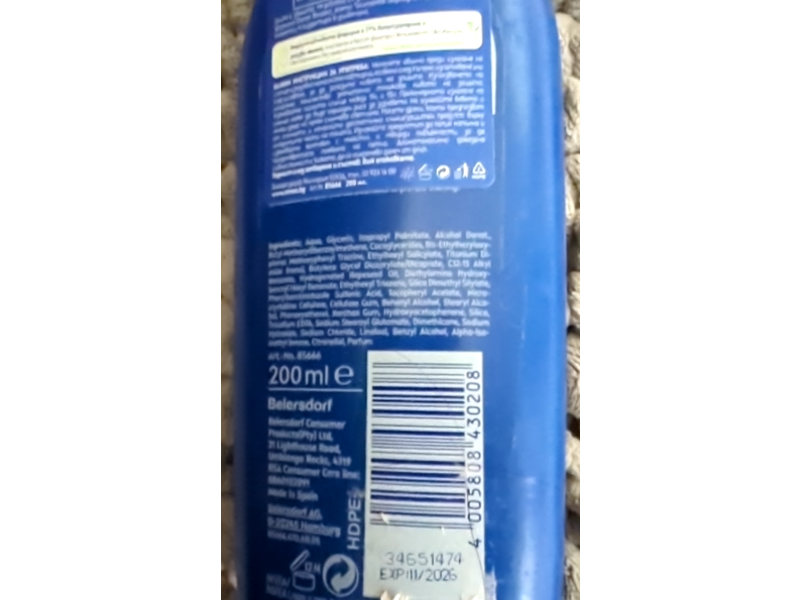 Nivea Sun Protect & Moisture Sun Lotion, SPF 50+, 200 mL