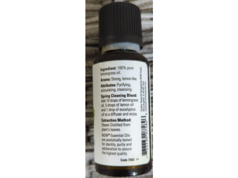 Now Essential Oils, Lemongrass,1 fl oz/30 mL
