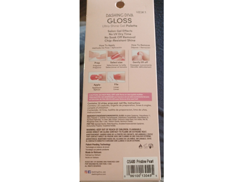 Dashing Diva Gloss Ultra Shine Gel Nail Art Palette, 32 Count