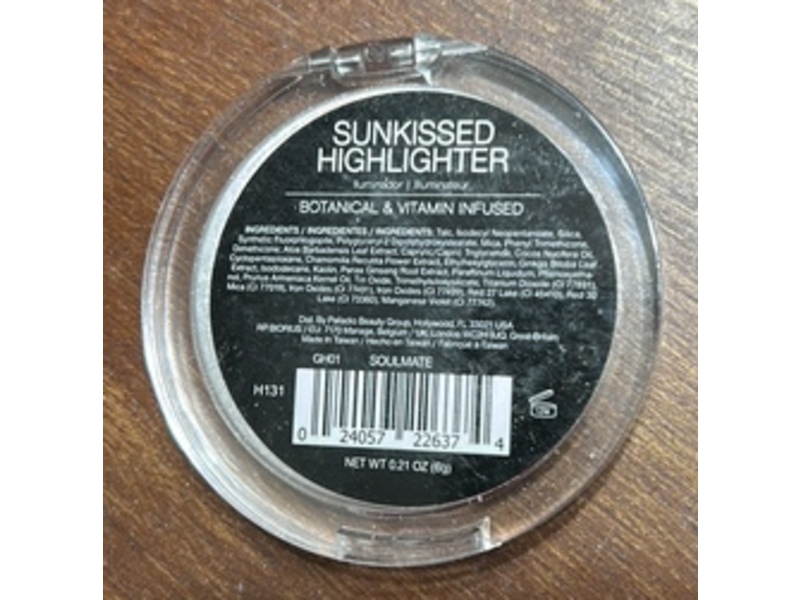 Palladio Sunkissed Highlighter, Soulmate, 0.21 oz/6 g