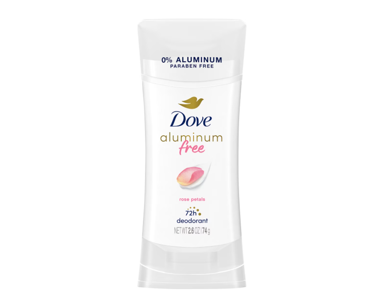 Dove Aluminum Free Deodorant, Rose Petals, 2.6 oz/74 g