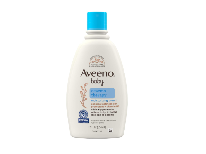 Aveeno Baby Eczema Therapy Daily Moisturizing Cream, Fragrance Free, 12 fl oz/354 mL