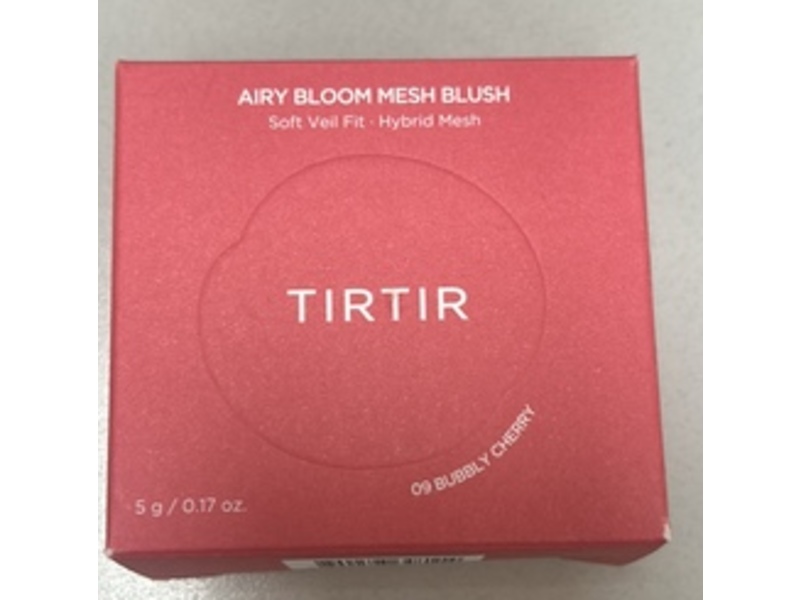 Tirtir Airy Bloom Mesh Blush, 09 Bubbly Cherry, 0.17 oz/5 g