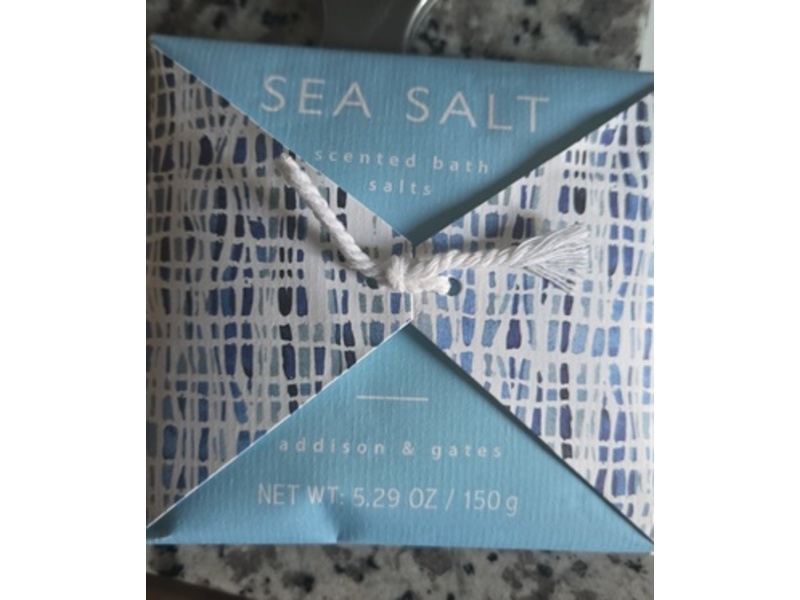 Addison & Gates Scented Bath Salts, Sea Salt, 5.29 oz/150 g