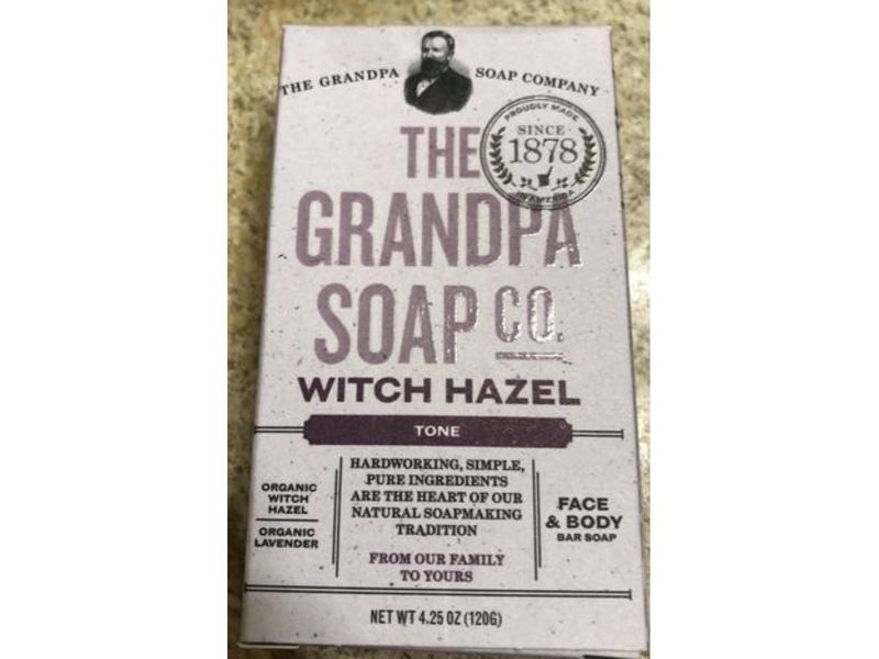 The Grandpa Soap Bar Witch Hazel, Tone, 4.25 oz/120 g