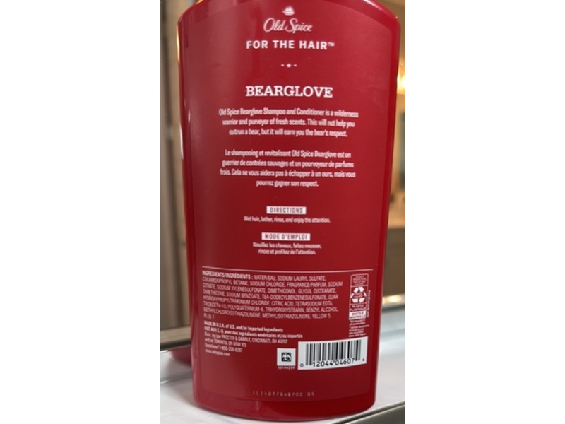 Old Spice Bearglove 2 In 1 Shampoo & Conditioner, 21.9 fl oz/650 mL