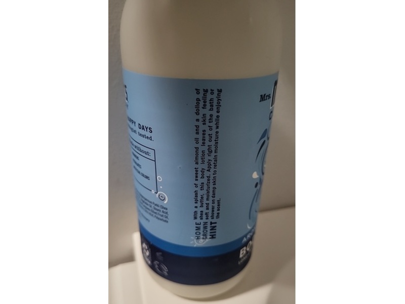 Mrs.Meyer's Clean Day Body Lotion, Rain Water, 16 fl oz/473 mL