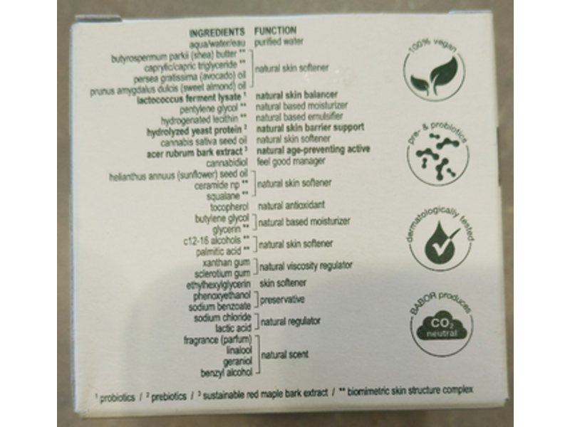 Doctor Babor Phyto Cbd Cream, Clean Formance, 1.69 fl oz/50 mL