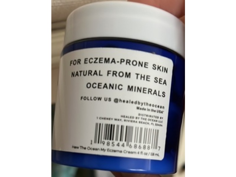 The Ocean Healed My Eczema Skin Relief Cream, Sea Moss, Aloe Vera & Oats, 4 fl oz/118 mL