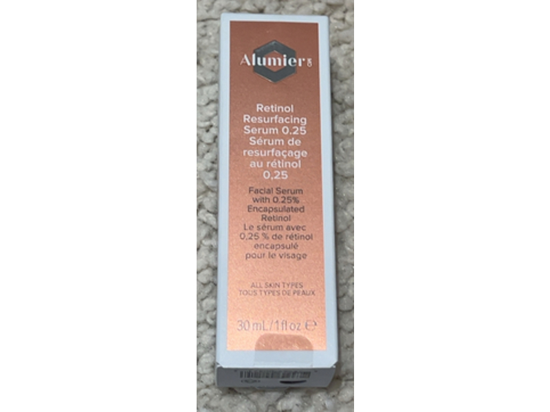 Alumier MD Retinol Resurfacing Serum 0.25, 1 fl oz/30 mL