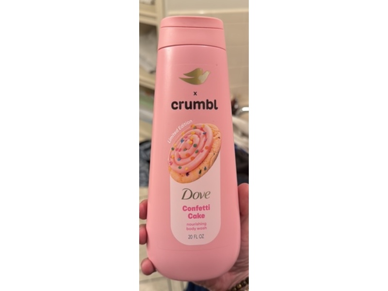 Dove x Crumbl Nourshing Body Wash, Confetti Cake, 20 fl oz