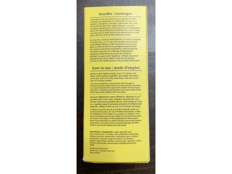 Cocokind Turmeric Illuminating Solution, 4 fl oz/118 mL