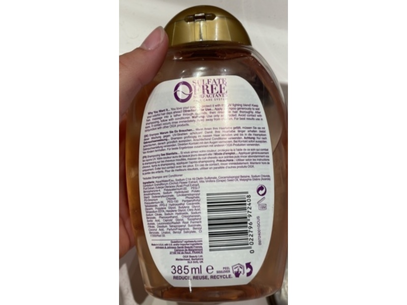 OGX Fade-Defying+ Orchid Oil Shampoo, 13 fl oz/385 mL