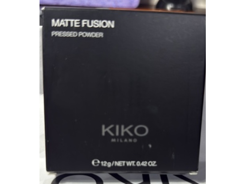 KIKO Milano Matte Fusion Pressed Powder, 02 Tan, 0.42 oz/12 g