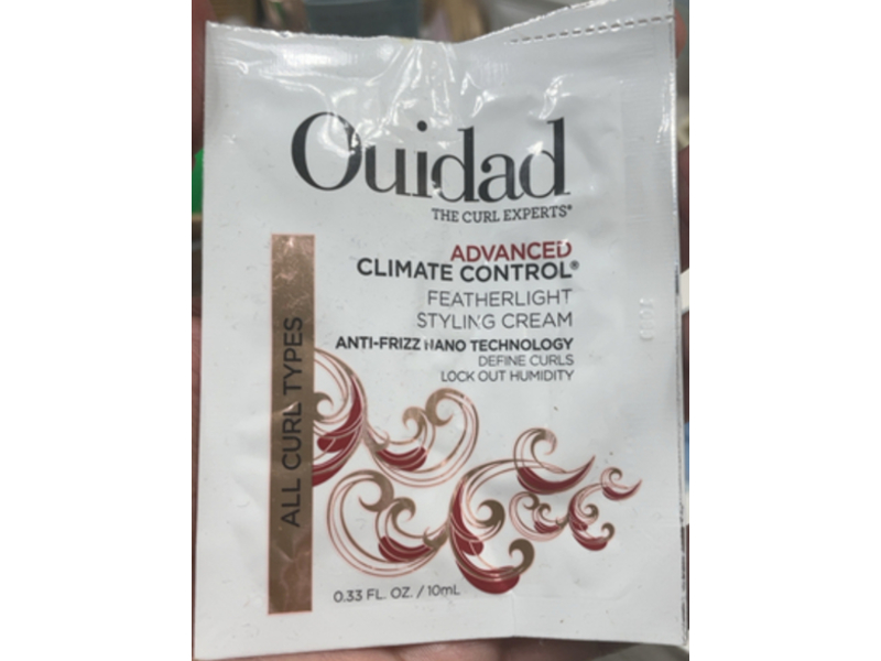 Ouidad Advanced Climate Control Styling Cream, 0.33 fl oz/10 mL
