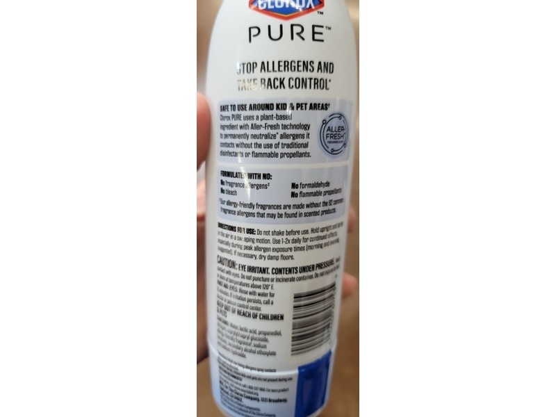 Clorox Pure Daily Air Spray, Ocean Mist, 8 oz/227 g