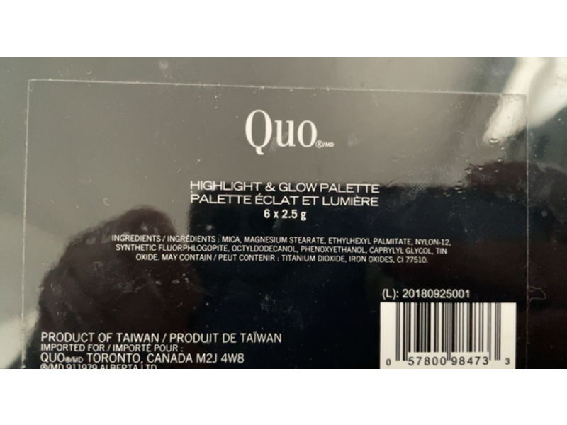 Quo Beauty Highlight & Glow Palette, 2.5 g