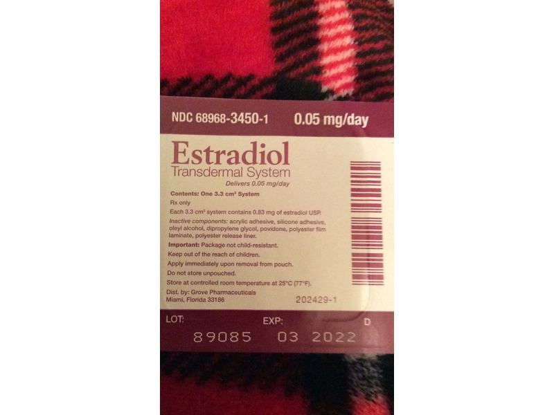 Estradiol Transdermal System 0.05 mg/day, Noven Therapeutics, LLC (RX)