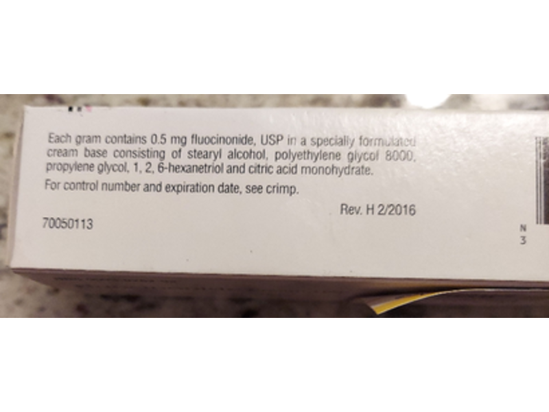 Fluocinonide Cream Usp 0.05%, 60g, Teva (RX)