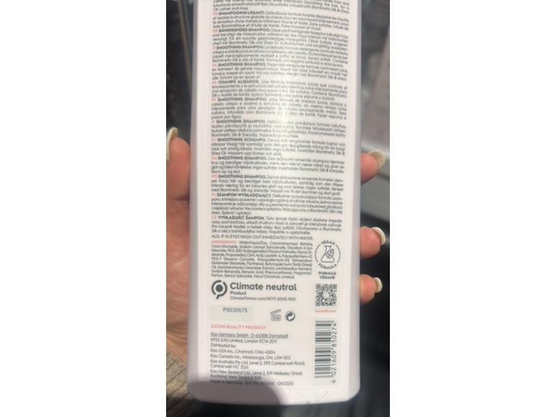 Kerasilk Nourished Controlled Smoothing Shampoo, 25.3 fl oz/750 mL