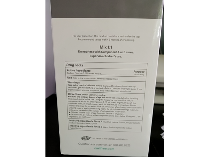 Carifree Anti-Cavity Treatment Rinse, Mint, 5.9 fl oz/175.5 mL