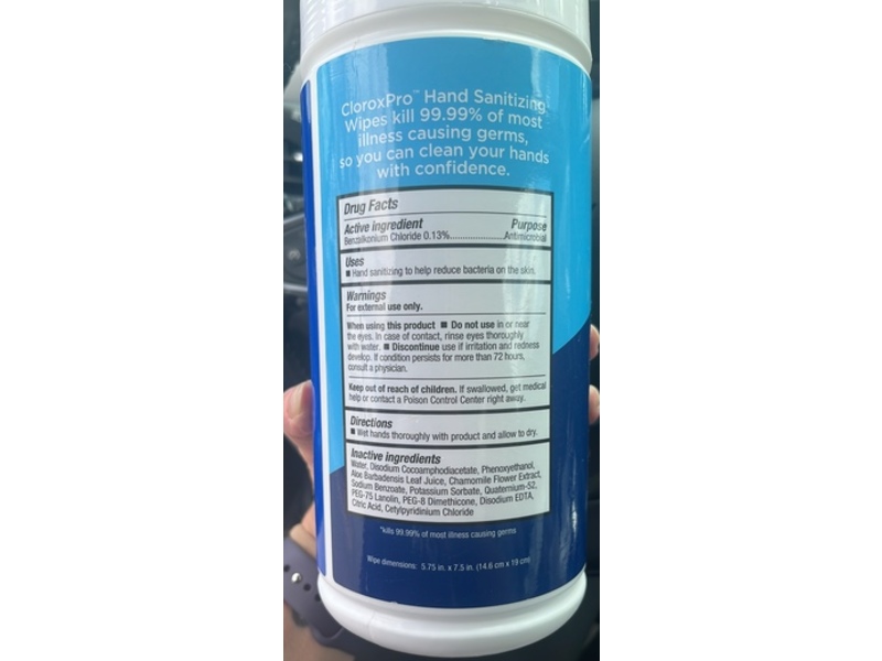 CloroxPro Hand Sanitizing Wipes, 100 Count