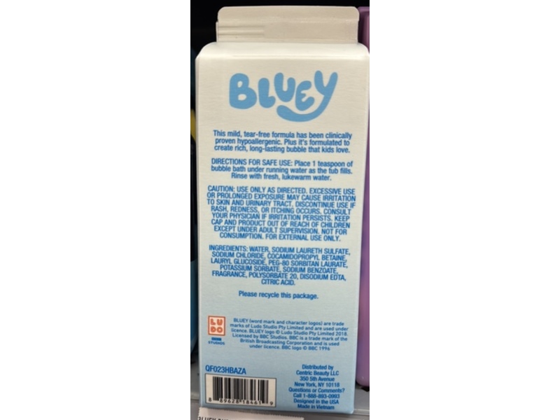 Bluey Bubble Bath, Berry Scent, 24 fl oz/710 mL