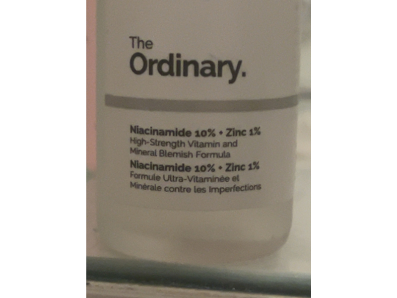 The Ordinary Niacinamide 10% + Zinc 1% Serum, 1 fl oz/30 mL