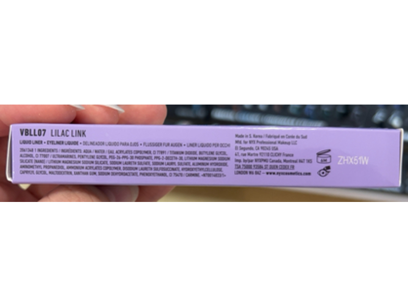 NYX Professional Makeup Brights Liquid Eyeliner, Lilac Pink, 0.06 fl oz/2 mL