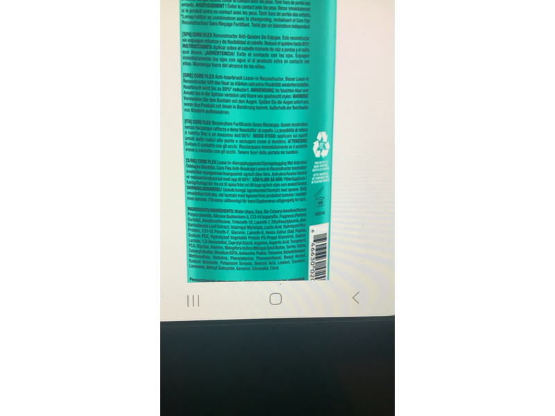 Sexy Hair Healthy Core Flex Anti-Breakage Leave-In Reconstructor, 8.5 fl oz/250 mL