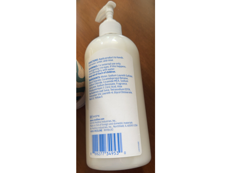 Medline Moisturizing Hand Soap, 16 fl oz/473 mL