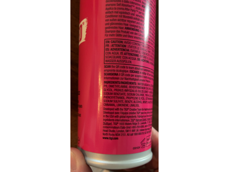 Bed Head Tigi Self Absorbed Mega Nutrient Conditioner, 13.53 fl oz/400 mL